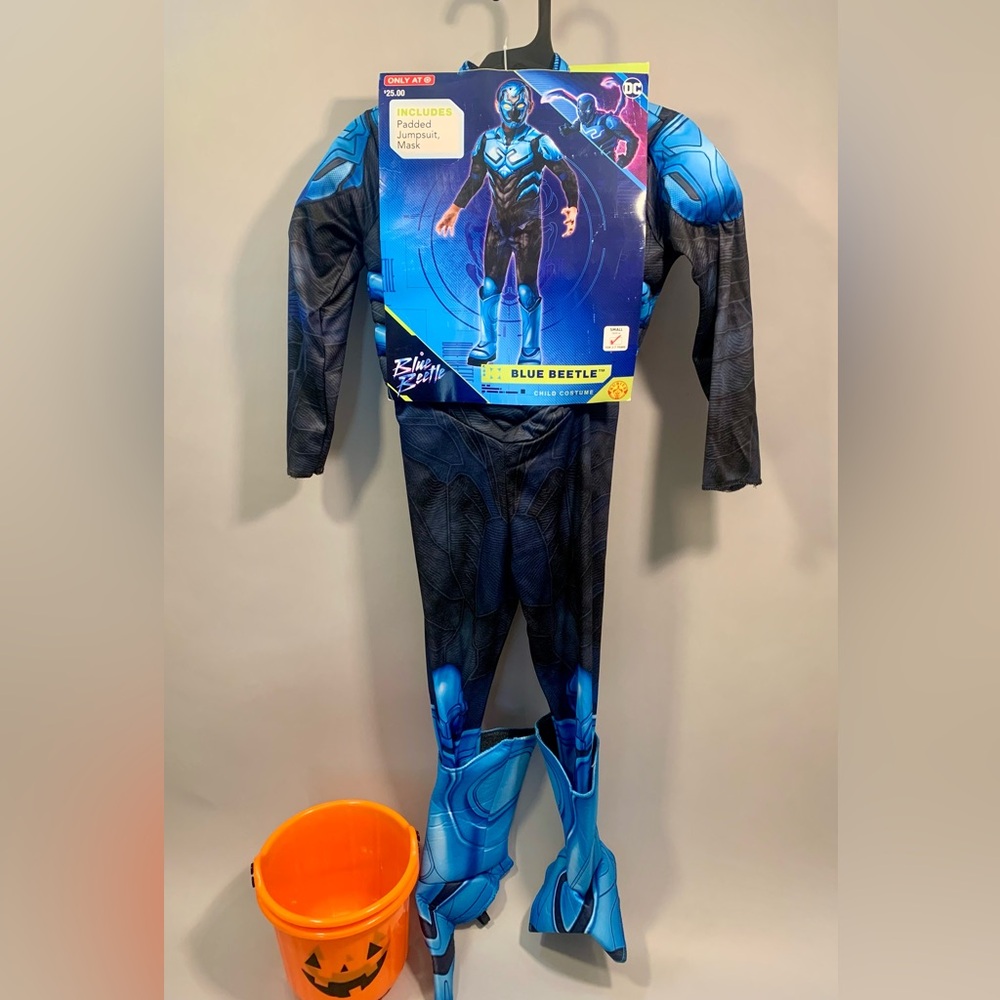 Size S (6) Boys DC Comics Blue Beetle Child Costume Muscle Chest 2 Piece Rubies